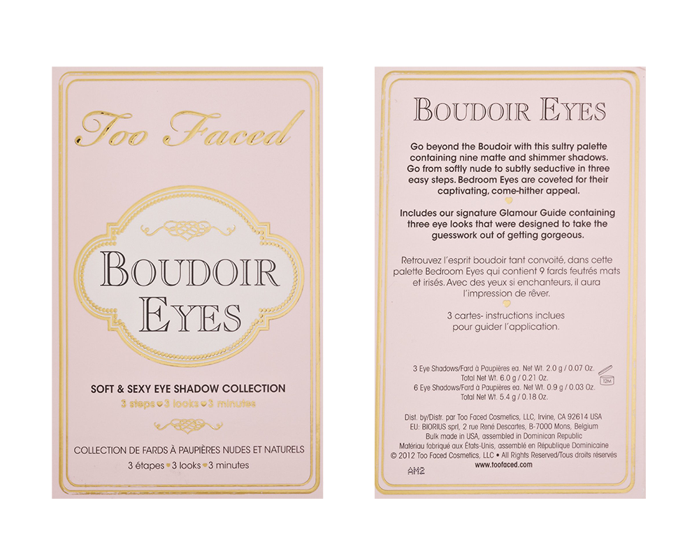 Too Faced Boudoir Eyes Soft and Sexy Shadow Collection