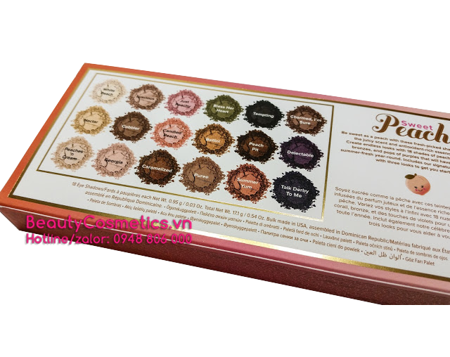 Too faced Sweet Peach Eye Shadow Collection